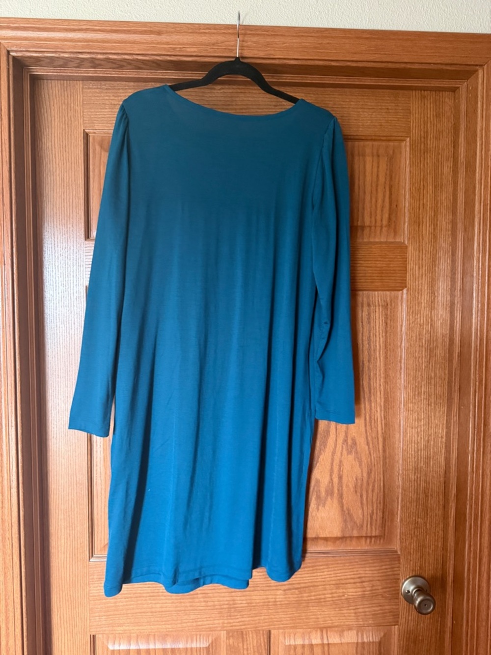 Wool& Rosa Aegean Teal Long-Sleeve Dress - Picture 2 of 4